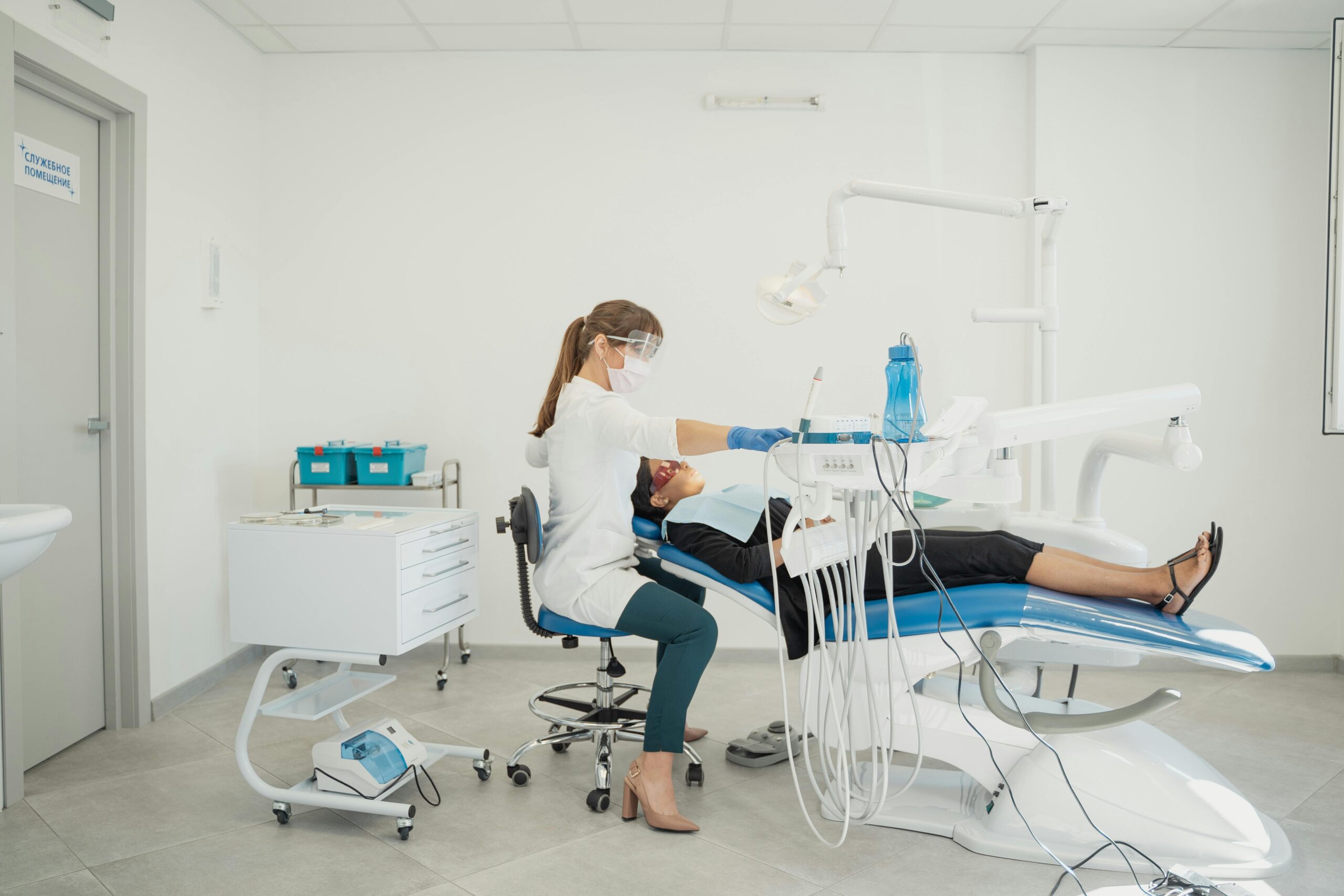 Patient prepares for visit at The Center of Dentistry